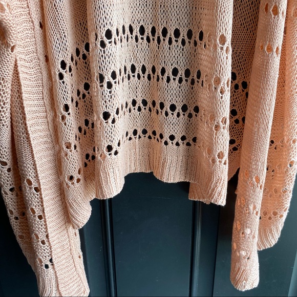NWT L Love Peach Knit Kimono Size Medium - Picture 5 of 6